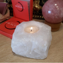 Ver imagem 1 de Porta Vela Quartzo Branco Bruto