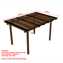 Ver imagem 2 de Cobertura Policarbonato Alveolar 3,00m x 1,00m - Bronze 4mm