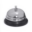 Ver imagem 2 de Campainha Sino de Mesa 8,5x6cm Inox Prateado Metal