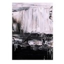 Ver imagem 2 de Quadro Abstrato Pintura Óleo Preto e Branco - Tela Única - 120 x 90 cm - Chassi