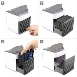 Mini Ar Condicionado Portátil Resfria, Umidifica, Usb - 5