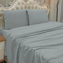 Ver imagem 2 de Jogo de Lençol Casal Padrão Lauren 300 Fios 4 Peças Chumbo