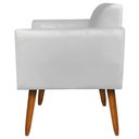 Ver imagem 7 de Poltrona Namoradeira Decorativa Isabella Pés Palito Madeira Suede Cinza - Gran Belo