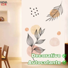 Papael de Parede Adesivo Decorativo Floral Boho Moderno Minimaista Autocolante Fácil Aplicação - 2