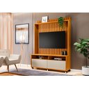 Ver imagem 4 de Estante Home Estilos Tv até 55 Pol 2 Pt -ripado -carmolar:nature/off-white