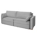Ver imagem 3 de Sofá Cama Ferrari Retrátil e Reclinável 2,15m Veludo Cinza