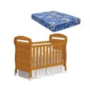 Ver imagem 2 de Berço Americano 2 em 1 Danny Com Colchão Vira Sofazinho Infantil Savana Fosco Quarto de Bebê - Reller