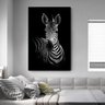 Quadro Deu Zebra Luxo - Tela Única - 120 x 90 cm - Branca - 1