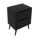 Ver imagem 5 de Gabinete Banheiro 60cm 2 Gavetas Retrô Multimóveis CR10119 Preto