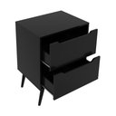 Ver imagem 4 de Gabinete Banheiro 60cm 2 Gavetas Retrô Multimóveis CR10119 Preto