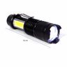 Lanterna tatica pequena usb com clip zoom e Estojo Hz-03-1068 - Lua tek - 1