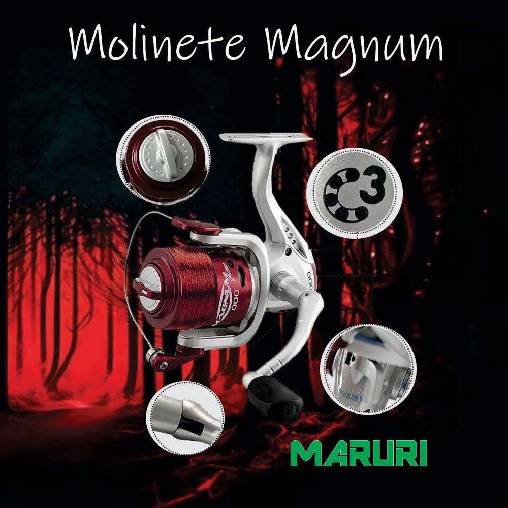 Molinete Maruri Magnum 3rol C- Linha Tamanho 2000 - 6