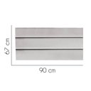 Ver imagem 2 de Painel Cabeceira Estofada Argentina 90cm Cama Box Solteiro Suede Cinza Claro- Mabe Magazine