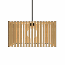 Ver imagem 3 de Luminária Pendente Barcelona Modelo Ripado -:MDF CRU