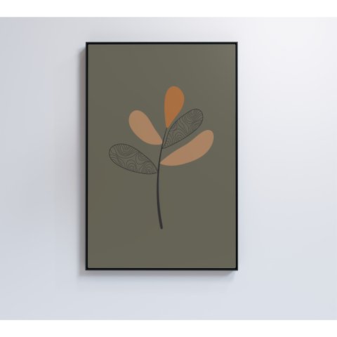 Quadro Abstrato Flores 4 - 80x120 Cm - Adesivo Fotográfico