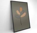 Ver imagem 3 de Quadro Abstrato Flores 4 - 80x120 Cm - Adesivo Fotográfico