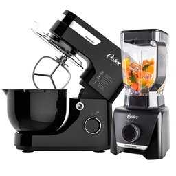 Kit Batedeira Planetária Oster Black e Liquidificador 1400 Full - 127V - 1