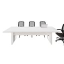 Ver imagem 6 de Mesa de Reunião 2,70m X 0,90m 2 Cx de Tomadas Pés Metal F5