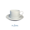 Kit Xícara de Chá com Pires Brasília Porcelana Branca – 6 Peças - 2