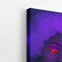 Ver imagem 3 de Mulher com Maquiagem Neon Laranja Quadro Canvas 140x90cm