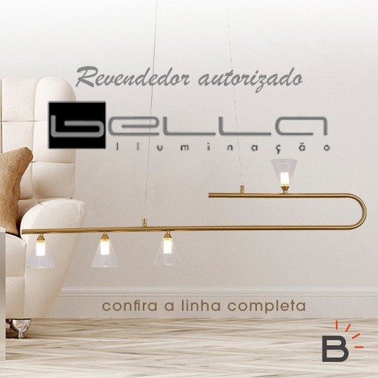 Arandela Poema Dourado 30cm 10w 3000k - Eg005 - Bella - 6