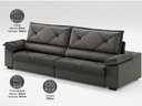 Ver imagem 5 de Sofá com Carregador Usb e Molas no Assento Retrátil Reclinável Nice 2,90m Velosuede - Netsofas