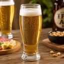 Ver imagem 2 de Jogo 3 Copo Tulipa Vidro 350ml Chopp Caneca Cerveja Tipo Pinguim Incolor Kit Taca Munich Transparent