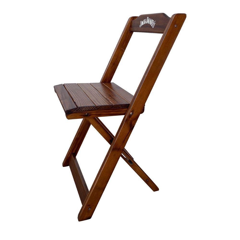 Kit 2 Cadeiras Dobráveis Madeira Jack Imbuia Cor: Marrom - 4
