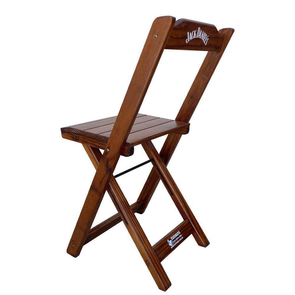 Kit 2 Cadeiras Dobráveis Madeira Jack Imbuia Cor: Marrom - 3