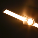 Ver imagem 1 de Luminária Embutir Taschibra Spire Led Linear 40w com 2 Spot Mr11 Bivolt Branca 3000k Luz Quente
