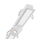 Ver imagem 4 de Luminária Embutir Taschibra Spire Led Linear 40w com 2 Spot Mr11 Bivolt Branca 3000k Luz Quente