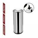 Ver imagem 6 de Lixeira Inox Basculante 30L com Tampa Giratória Ideal para Cozinha Banheiro e Escritório