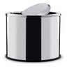 Lixeira Inox Basculante 30l com Tampa Giratória Ideal para Cozinha Banheiro e Escritório - 2