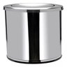 Lixeira Inox Basculante 30l com Tampa Giratória Ideal para Cozinha Banheiro e Escritório - 1