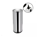 Ver imagem 4 de Lixeira Inox Basculante 30L com Tampa Giratória Ideal para Cozinha Banheiro e Escritório