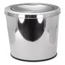 Lixeira Inox Basculante 30l com Tampa Giratória Ideal para Cozinha Banheiro e Escritório - 7