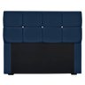 Conjunto Cabeceira Mila + Calçadeira Munique 1,40 Veludo Azul - Speciale Home - 4