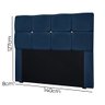 Conjunto Cabeceira Mila + Calçadeira Munique 1,40 Veludo Azul - Speciale Home - 5