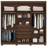 Guarda-Roupa de Casal 6 Portas 4 Gavetas com Espelho Belém Albatroz Móveis - Cedro - 3