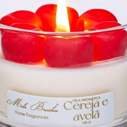 Vela Aromática Perfumada Mels Brushes 100g Cereja e Avelã - 5