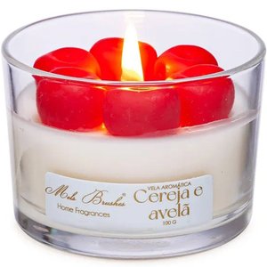 Vela Aromática Perfumada Mels Brushes 100g Cereja e Avelã