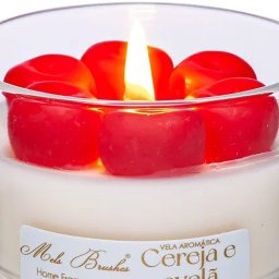 Vela Aromática Perfumada Mels Brushes 100g Cereja e Avelã - 4