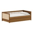 Ver imagem 1 de Cama Paglia Nogueira com Palhinha Natural e Cama Auxiliar