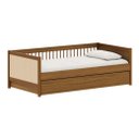 Ver imagem 1 de Cama Paglia Nogueira com Palhinha Natural e Cama Auxiliar