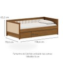 Ver imagem 7 de Cama Paglia Nogueira com Palhinha Natural e Cama Auxiliar
