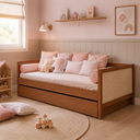 Ver imagem 3 de Cama Paglia Nogueira com Palhinha Natural e Cama Auxiliar