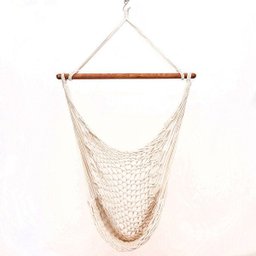 Rede Cadeira Suspensa Teto Corda Algodão Natural - 1