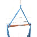 Ver imagem 4 de Rede Cadeira Suspensa Teto Corda Algodão Azul