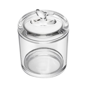 Pote de Cristal C/tampa Bird Transparente 14,5x10,5cm Wolff