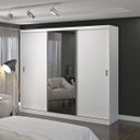 Ver imagem 1 de Guarda-Roupa Casal com Espelho 3 Portas de Correr 4 Gavetas 1902E1 